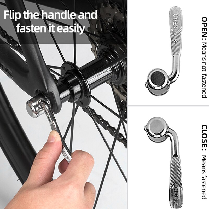 ROCKBROS Bike Quick Release Rear Axle Structure For Ultra-light Alloy Axis Bike Trainer Stand QR MTB Road Bike Wheel Hub Skewers