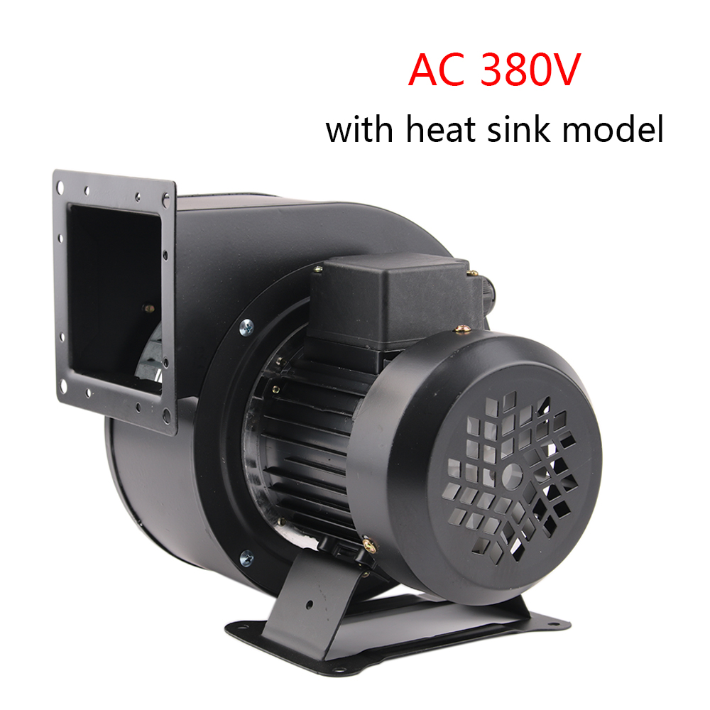 Small Power Frequency Centrifugal Fan 150FLJ7 220V 380V 320W 330W Industrial Cooling Air Blower EU UK AU Adapter Three-phase: Gold