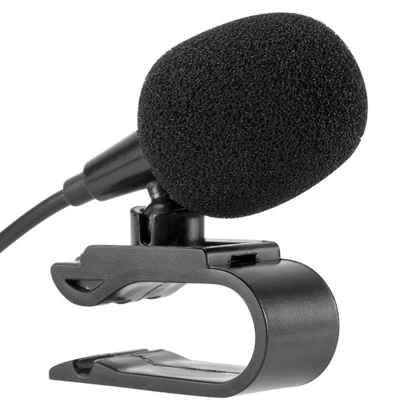 3.5mm Jack Auto Microfoon Stereo U-vormige Plug Wired Externe Microfoon voor PC Auto Radio