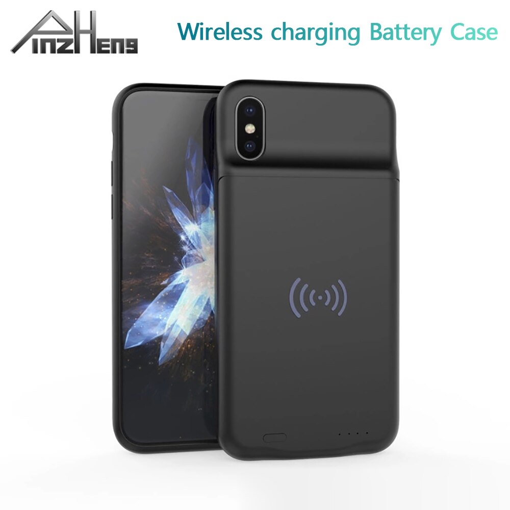 PINZHENG 3600mAh Ultra Slim Wireless charging Battery Case For iPhone X Charging Case For iPhone X External Battery Charger Case