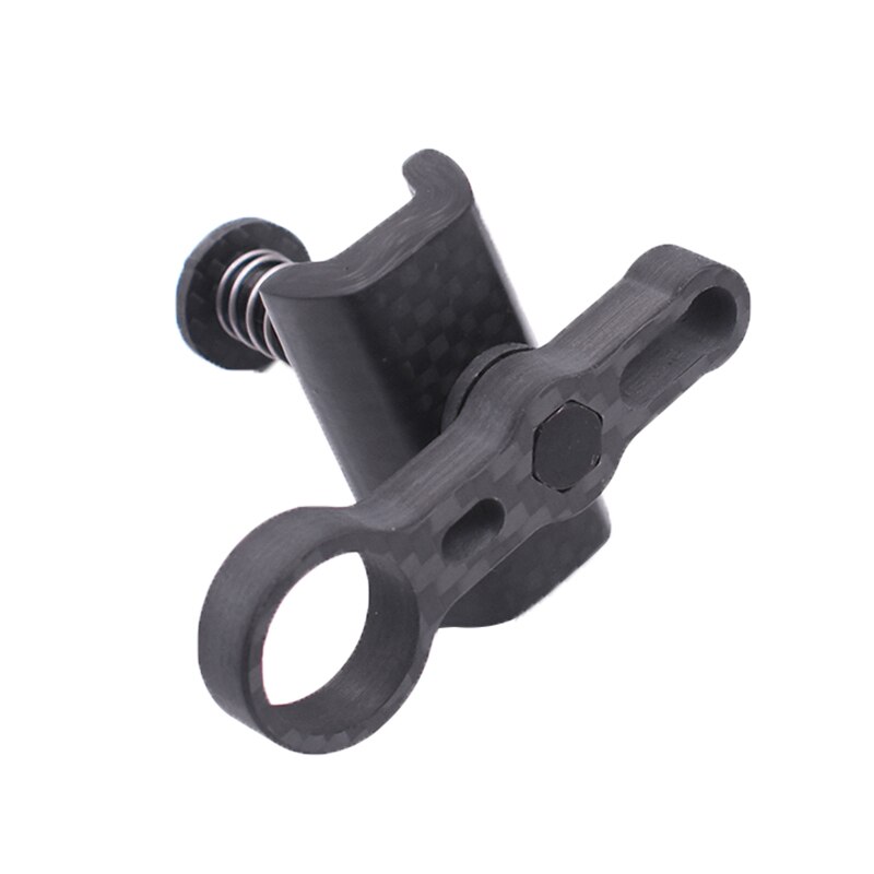 TWTOPSE Carbon Bike Clamp For Brompton Folding Bicycle Clamps Titanium Axle Hinge Lever Plate Hooks Lightweight 25.6g Parts: Round Hole 1 Piece