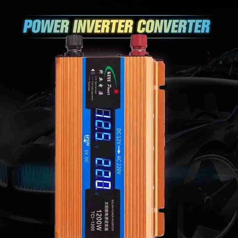 12V 24V Home Car Inverter 750W 1000W Voltage Transfer Solar Power Converter Universal Socket 4 Model Can Choose