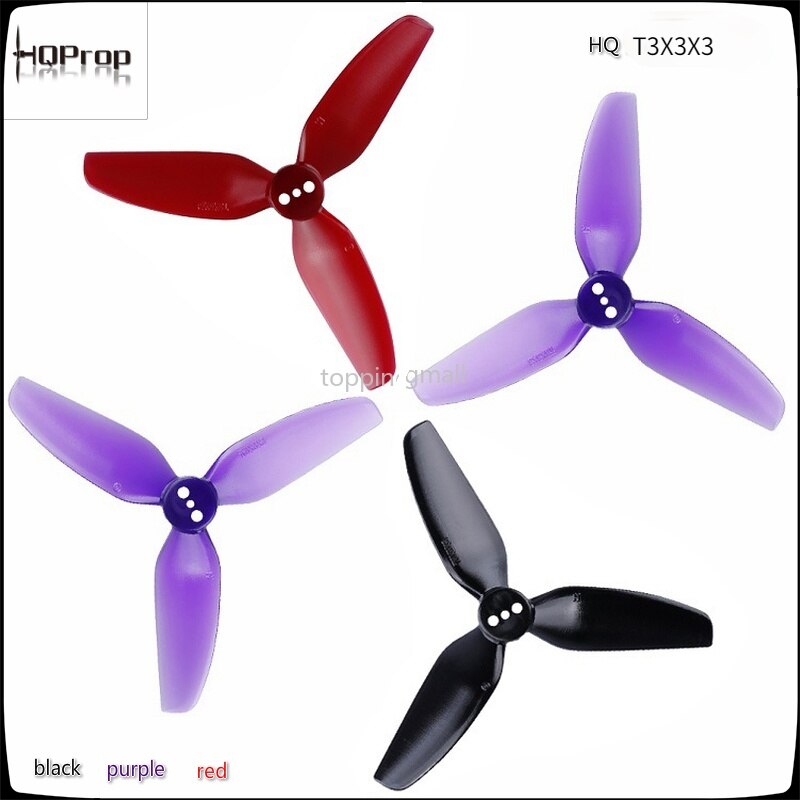 HQ Durable Prop T3X3X3 T3x4x3 3-Blade 3 / 4 Inch Propeller FPV High Efficiency for RC Helicopter Drone