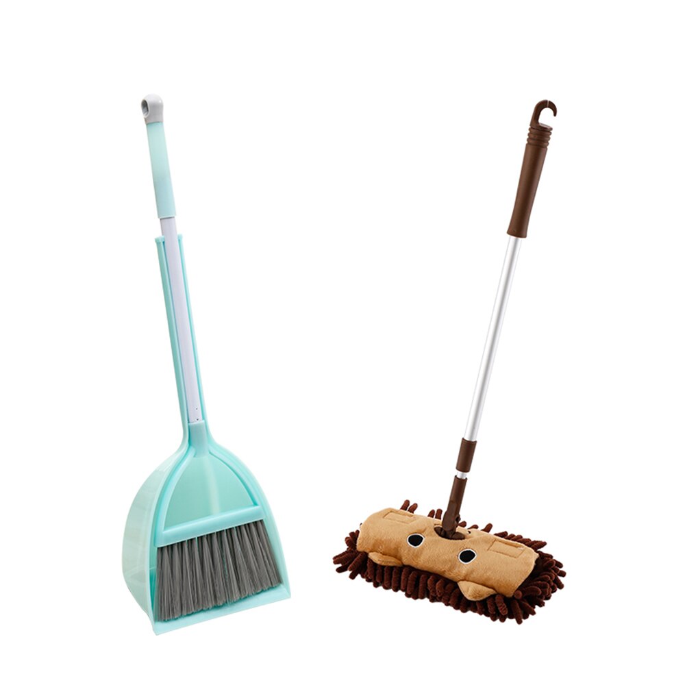 MrY Kitchen Broom Toys Children Pretend Play Toy Mops Floor Cleaning Pretend Play Cleaning Toy Set Miniature Utensils Toys Mops: A3