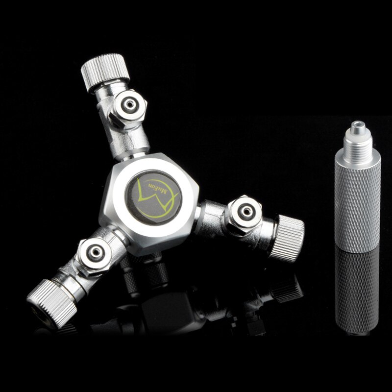 Vanne de régulation de séparateur de Co2 à monter soi-même, distributeur à voies multiples 2/3/4/5/6 voies, régulation indépendante, plante en alliage d&#39;aluminium: 3 way