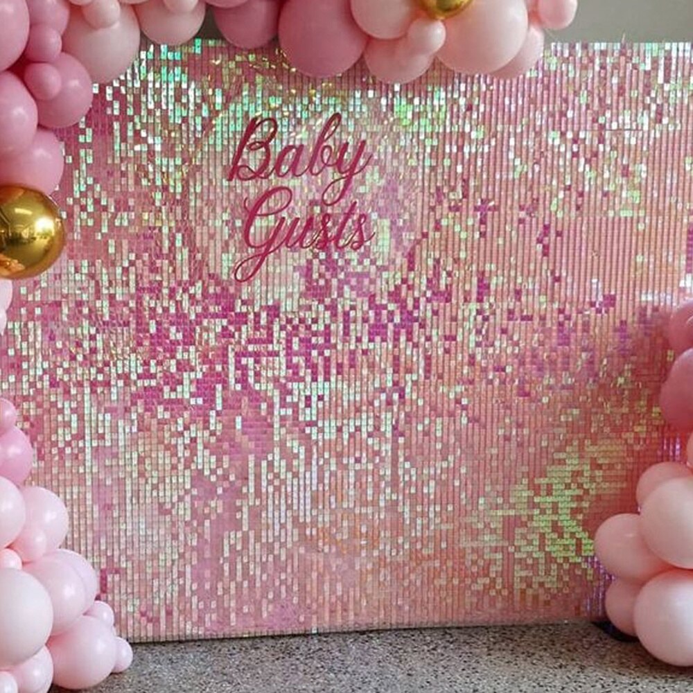Tablero de fondo cuadrado de lentejuelas brillantes para pared, accesorios de fondo para sesión de fotos, decoración de de cumpleaños y boda