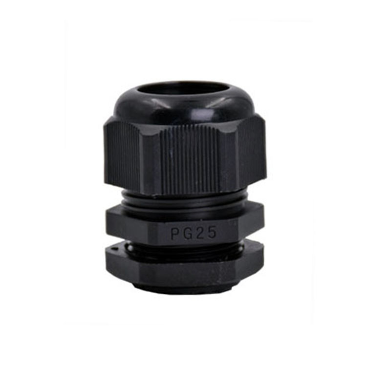 50 stuks kabelwartels  pg 25 zwarte witte waterdichte verstelbare nylon connectoren verbindingen met pakkingen 13-18mm voor elektrische apparaten: Zwart