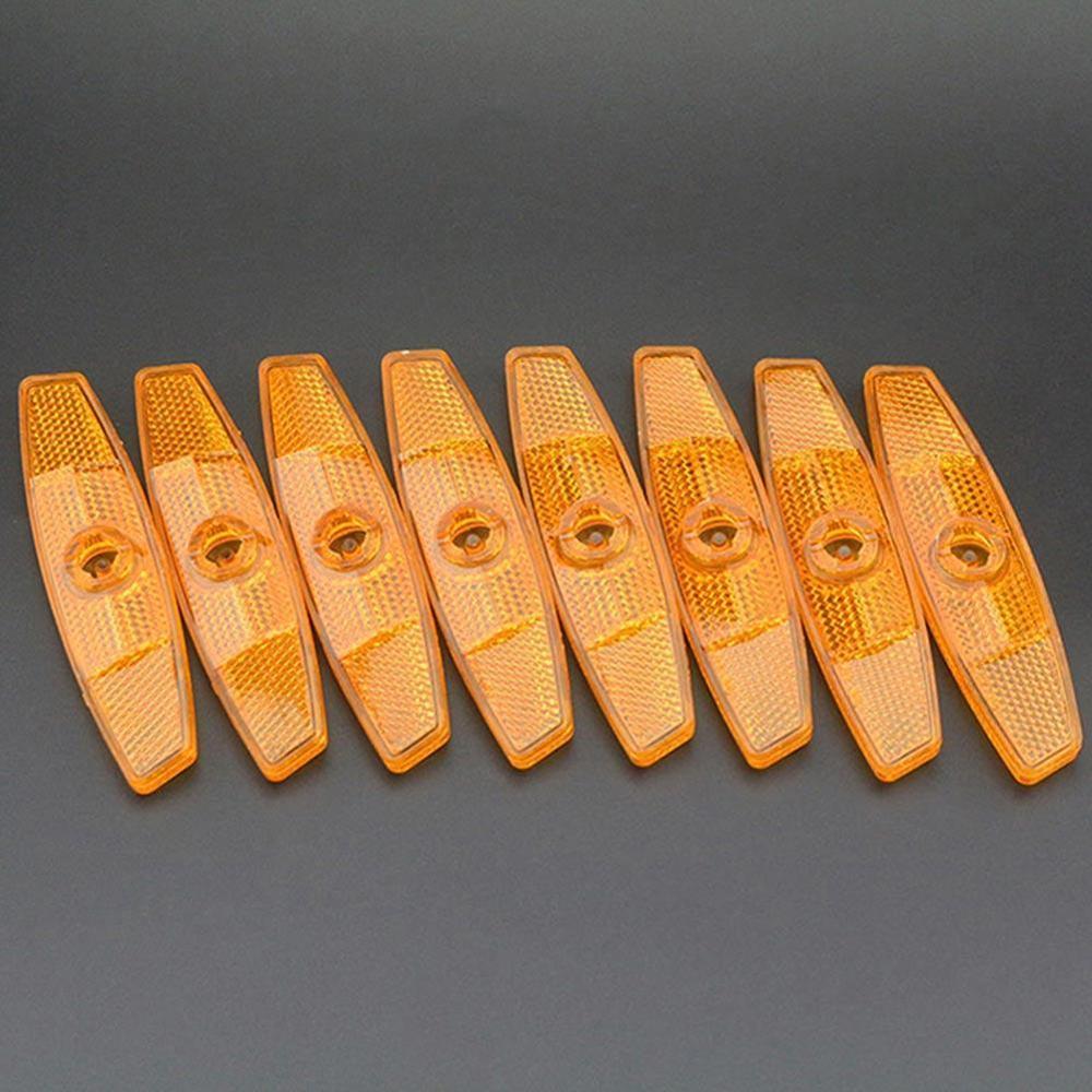 4 Stuks Geel Mountainbike Spaken Reflecterende Strips Fiets Reflectoren Fiets Waarschuwing Verlichting Wiel Lichten Spoke Lights