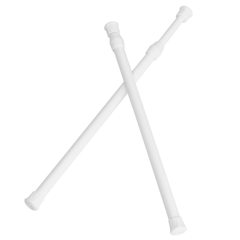 Extendable Bathroom Hanging Shower Curtain Rods Adjustable Telescopic Pole Rod Hanger for Curtain Wardrobe Clothes Organizer Rod