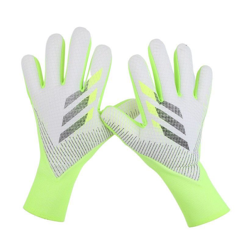 Neue Fußball-Torwarthandschuhe Falcon Fußballhandschuhe Training verschleißfeste rutschfeste Torwarthandschuhe für Erwachsene: Blau / S/M