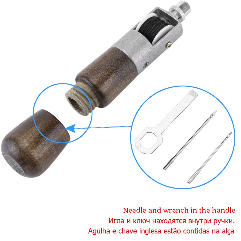 LMDZ Leather Sewing Awl Thread Kit Manual Sewing Machine Speedy Stitcher Leather Craft Stitching Shoemaker Canvas Repair Tool