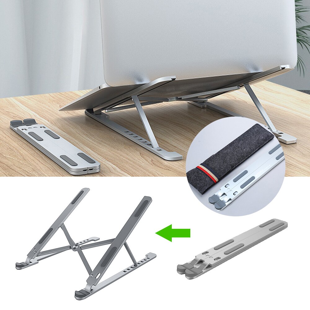 Foldable Adjustable Laptop Tablet Stand Non-Slip Desktop Holder Mounts Laptop Accessories For Macbook Pro Air Notebook Stand SD