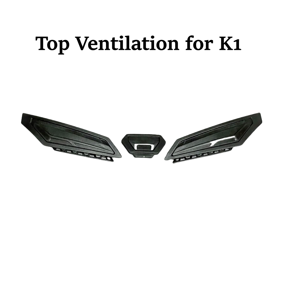 Accesorios Para casco de motocicleta AGV K1 K3 K3SV K5 K5S, almohadilla de forro, Protector de nariz y barbilla, Accesorios de ventilación Para Moto: Negro