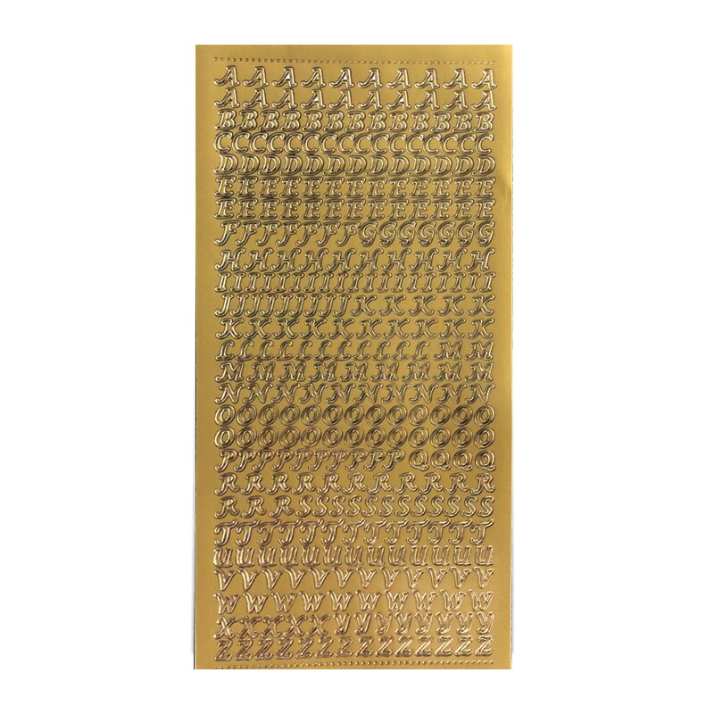Koreaanse Ins Bronzing Brief Aantal Deco Stickers Diy Idol Kaart Album Scrapbooking Dagboek Gelukkig Plan Esthetische Sticker Briefpapier