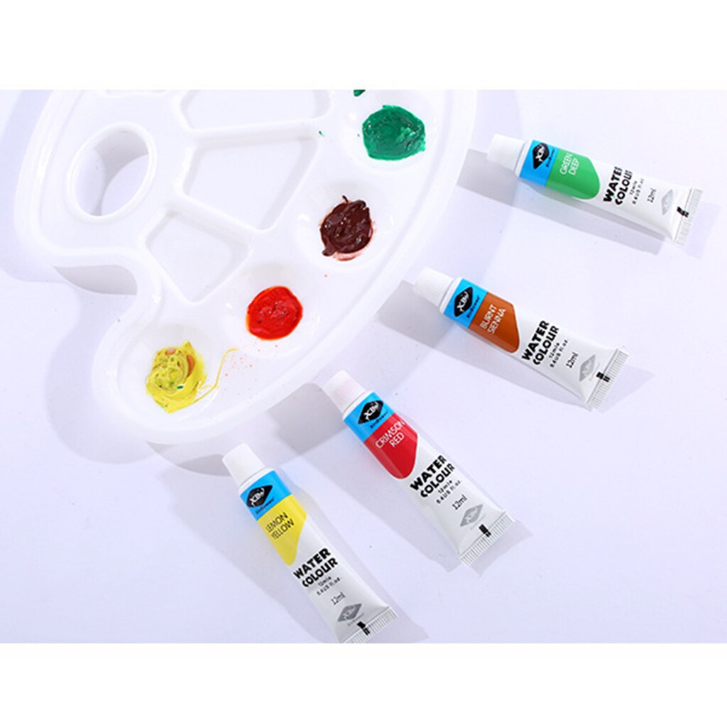 12ml 12 Color Acrylic Painting Pigment Paint Tube Kids Finger Paint Drawing
