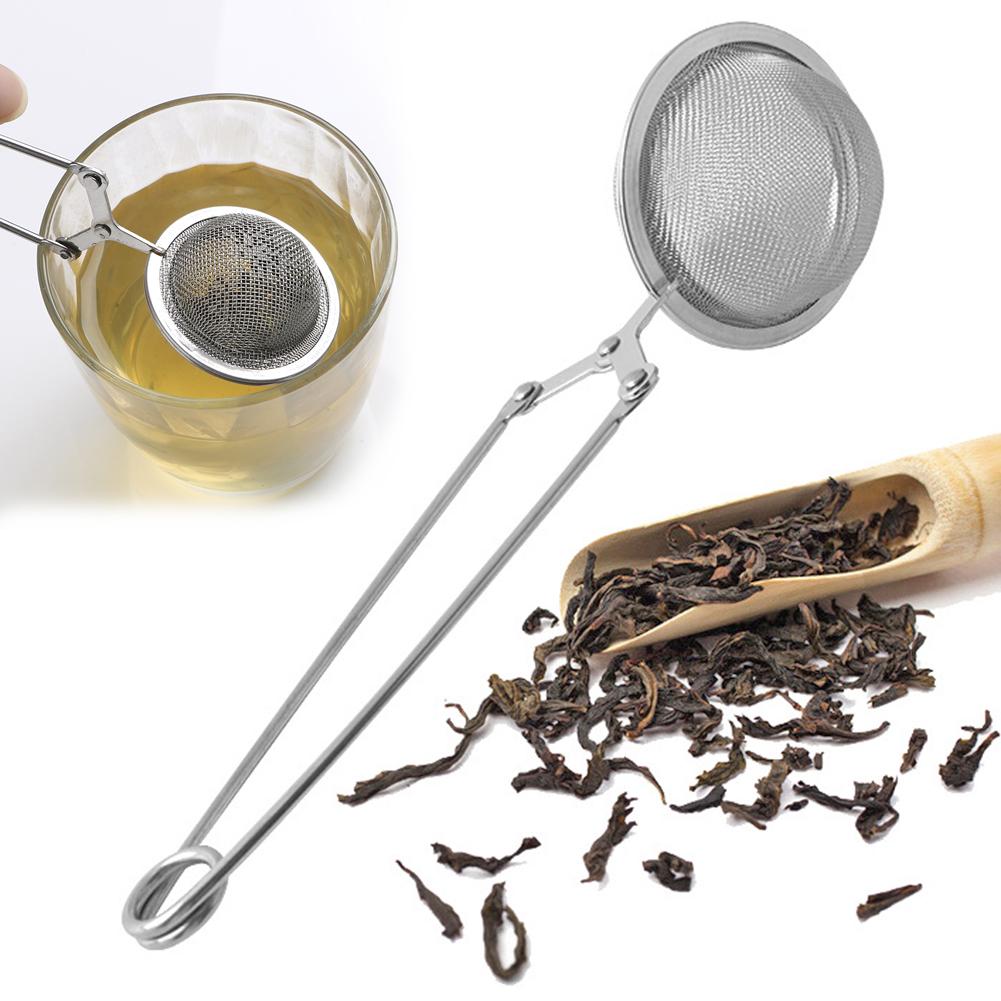Infuser Locking Spice Tea Ball Filter Reusable Stainless Steel Tea Strainer Mesh with Handle Tea Filter Strainers Kitchen Tools