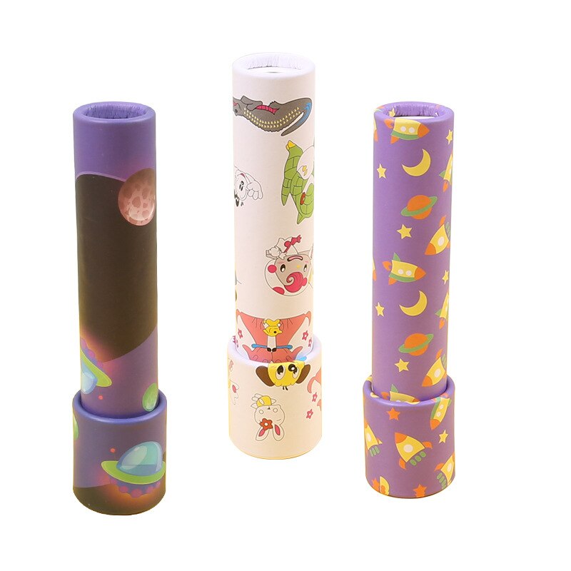 Kids 19cm Scalable Rotation Kaleidoscope Magic Changeful Adjustable Fancy Colored World Toys For Children Autism Puzzle Toys