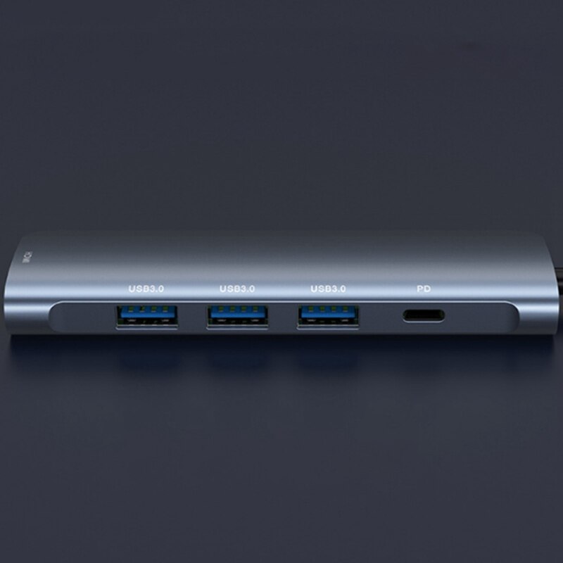 Type C USB Hub 5 en 1 USB 3.0 4K HDMI Port adaptateur haute vitesse PD Station d'accueil de charge pour ordinateur portable de bureau