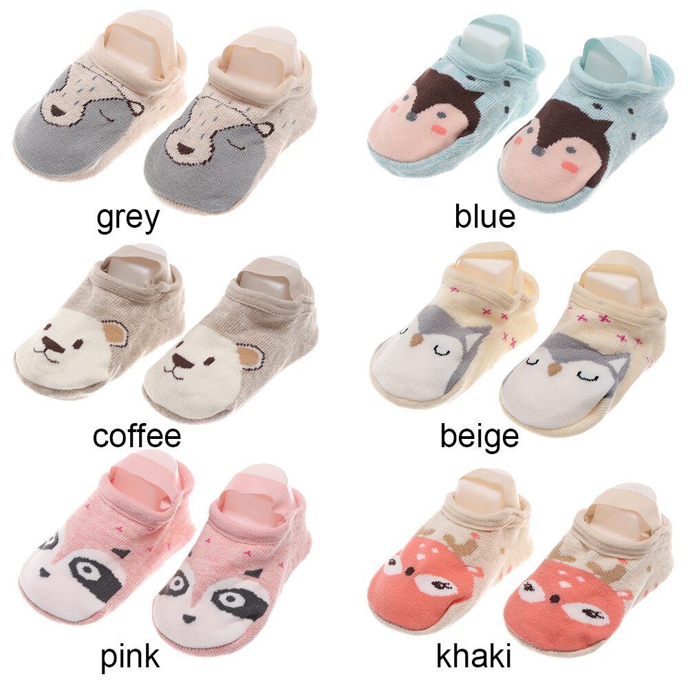 1 paire de chaussures mignonnes pour bébés tout-petits | Chaussettes de sol antidérapantes en coton, chaussons de premiers marcheurs, chaussons confortables pour garçons et filles