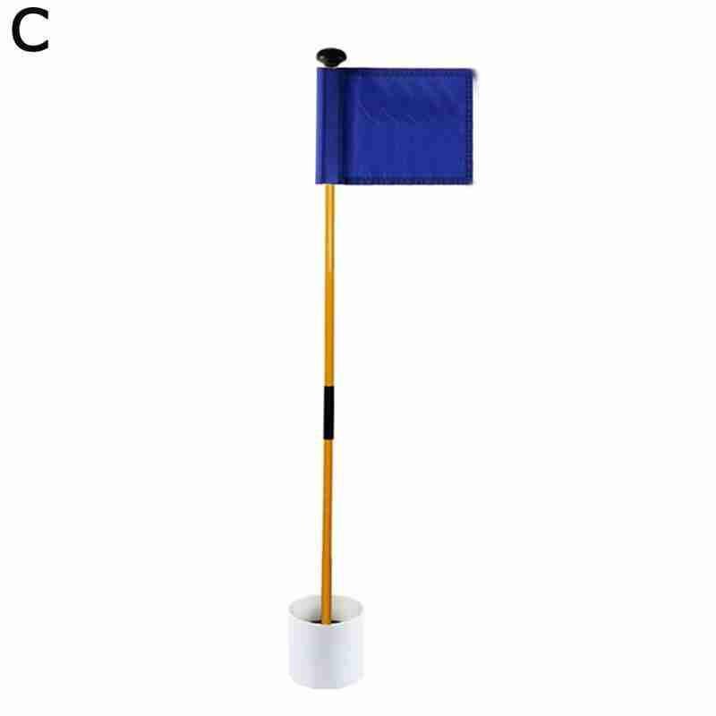 81cm baghave praksis golf hul pole cup flag stick golf putting green flagstick golf flag og flagstang golf hul: C