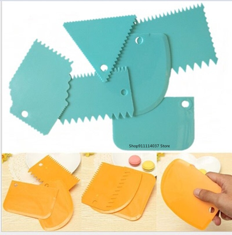 6PCS Pottery Plastic Scraper Tools Clay Sculpture Tooth Shape Pottery Clay Sculpture Carving Tool DIY Clay Texture Scraper