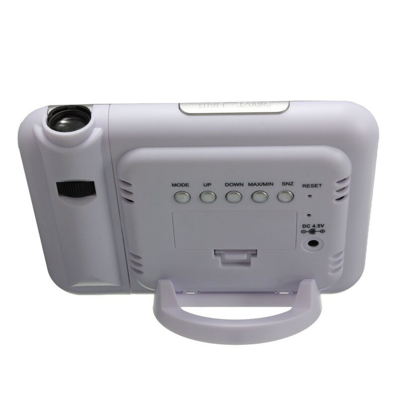 3.7 ''projecteur de Projection de temps LCD numérique LED réveil temps Temp blanc