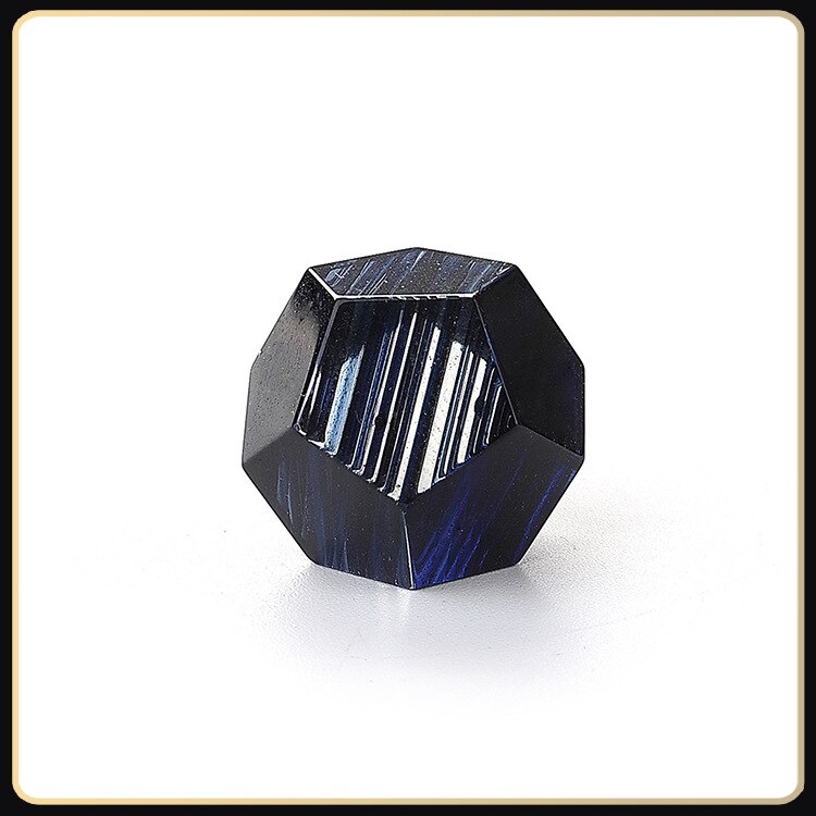 Bleu soie verre numérique polyèdre jeu de dés 7 pièces en cours d'exécution groupe jeu de société dés constellation jeu de dés