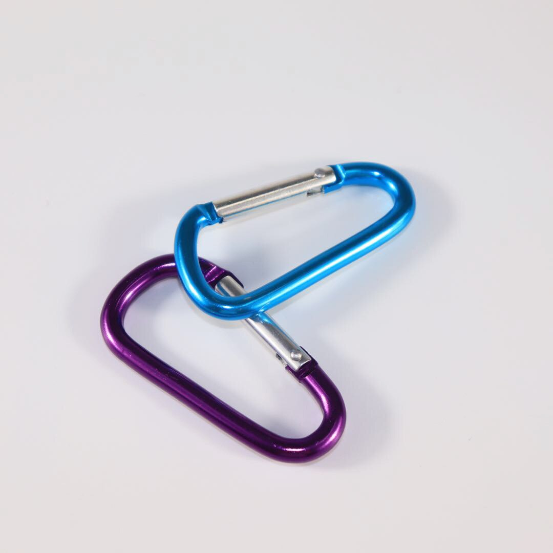 Veilige Aluminium Kleine Karabijnhaken Multipurpose D Shape Key Ring Haken