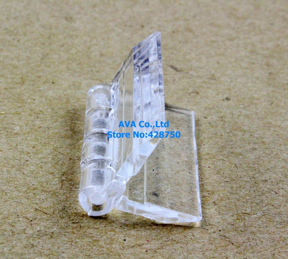 10 Pieces Clear Acrylic Plastic Hinge Plexiglass Hinge / Size: 30x33mm