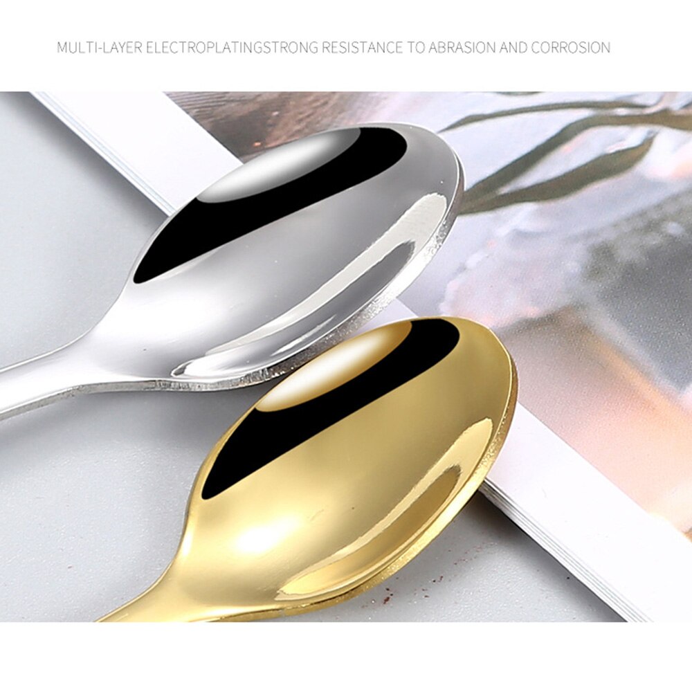 Dessert Cake Fork Stainless Steel Coffee Spoon Butterfly Fruit Fork Milk Shake Spoon Reusable Spoon Smoothie Spoon