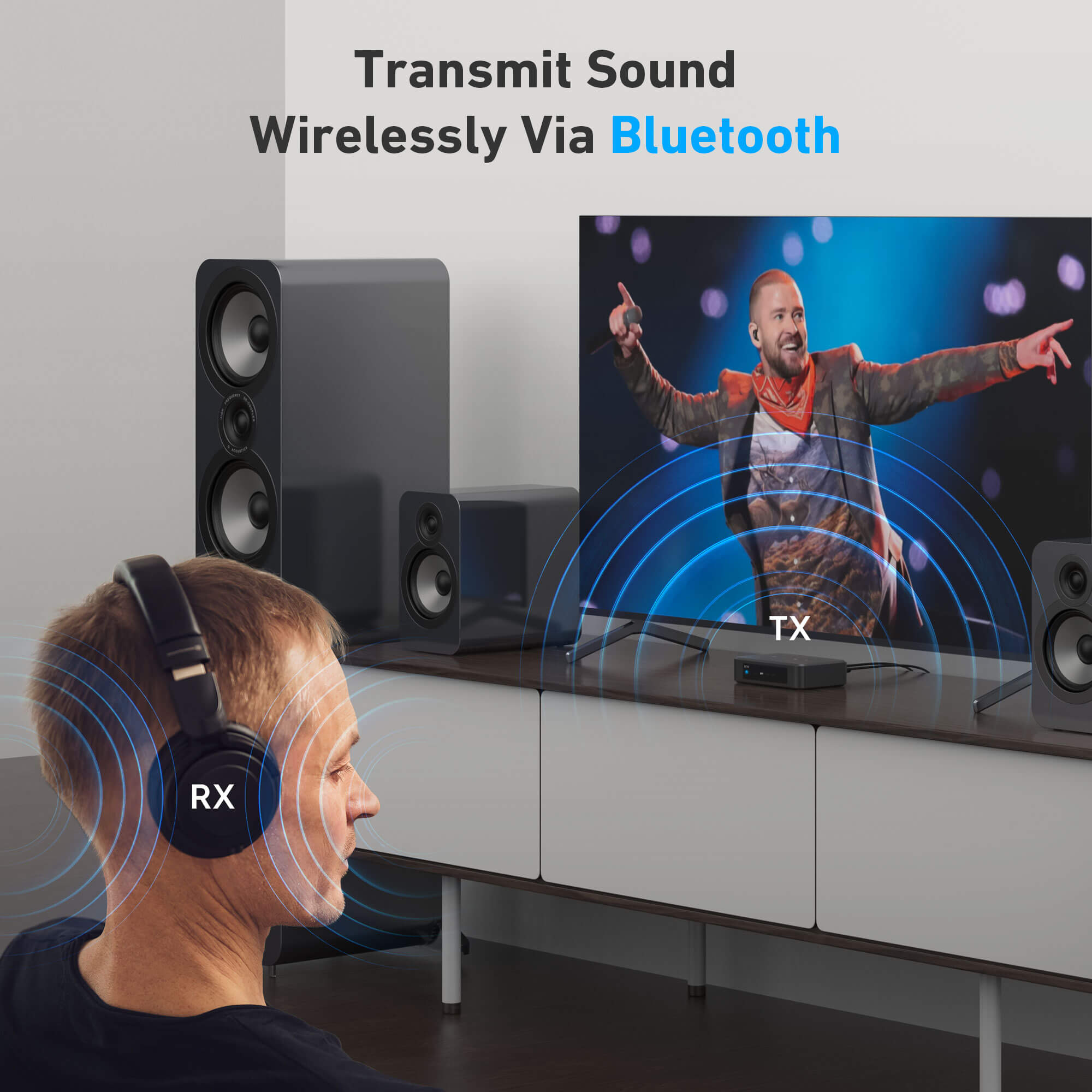 Arylic BT10 Bluetooth wireless analog input and digital input USB disk control the with Android and iOS，with a remote control