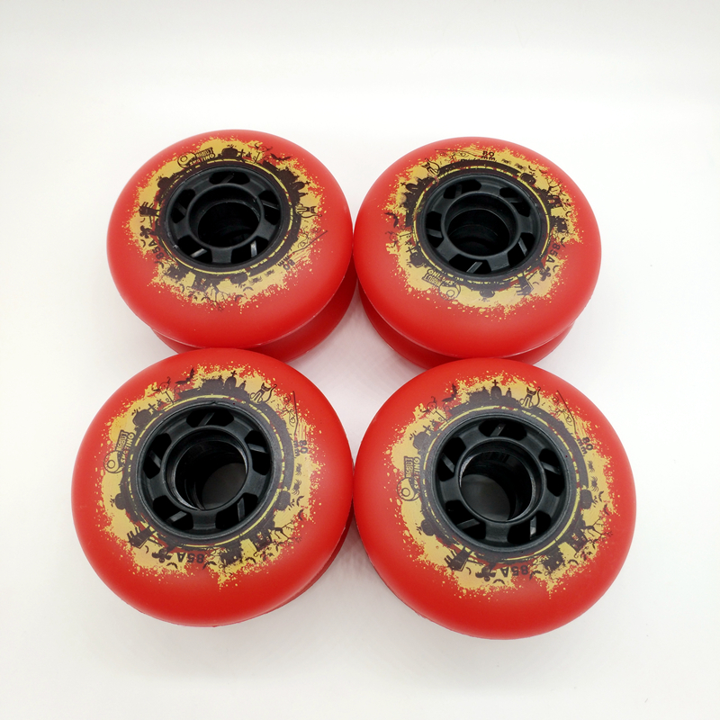 rueda de patín 85 A rueda roja 72 mm 76 mm 80 mm abec-9