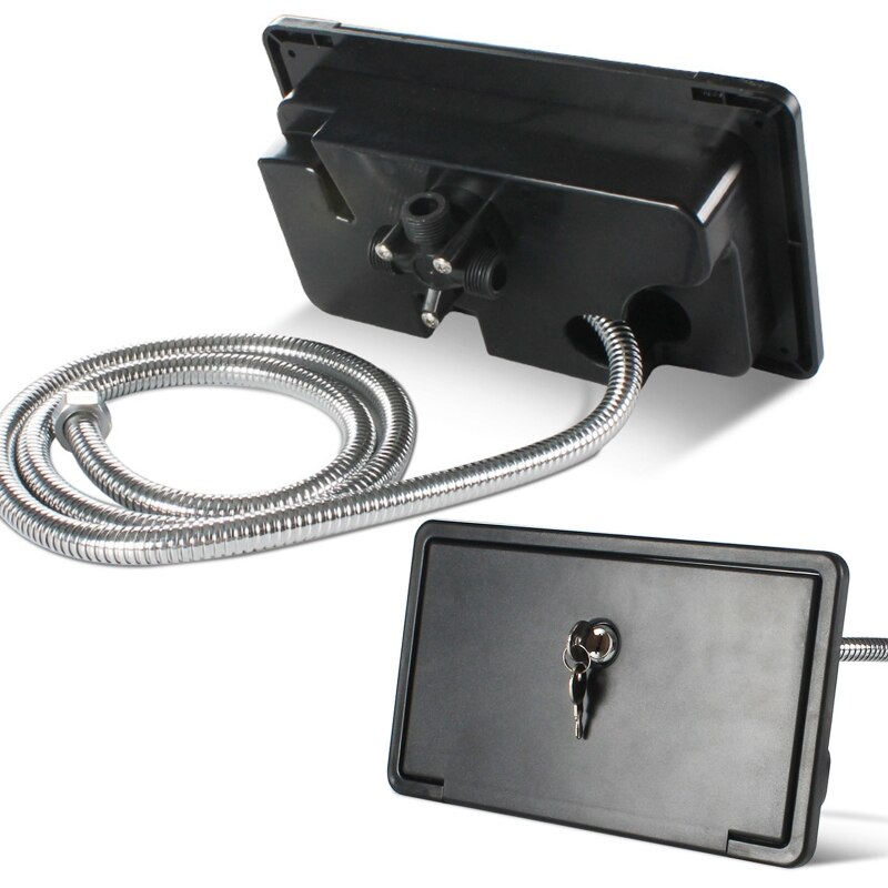 Rv Douche Box Kit Met Lock-Inclusief Douche Kraan Slang Douche Wand Voor Boot Marine Camper Camper Caravan Accessoires