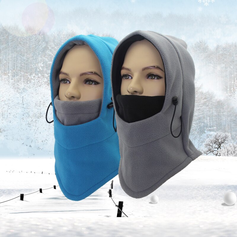 Outfly Winter Balaclava Hat Windproof Hat With Mask Unisex Ski Hat Mens Winter Fleece Hat Wrapped Warm Hat