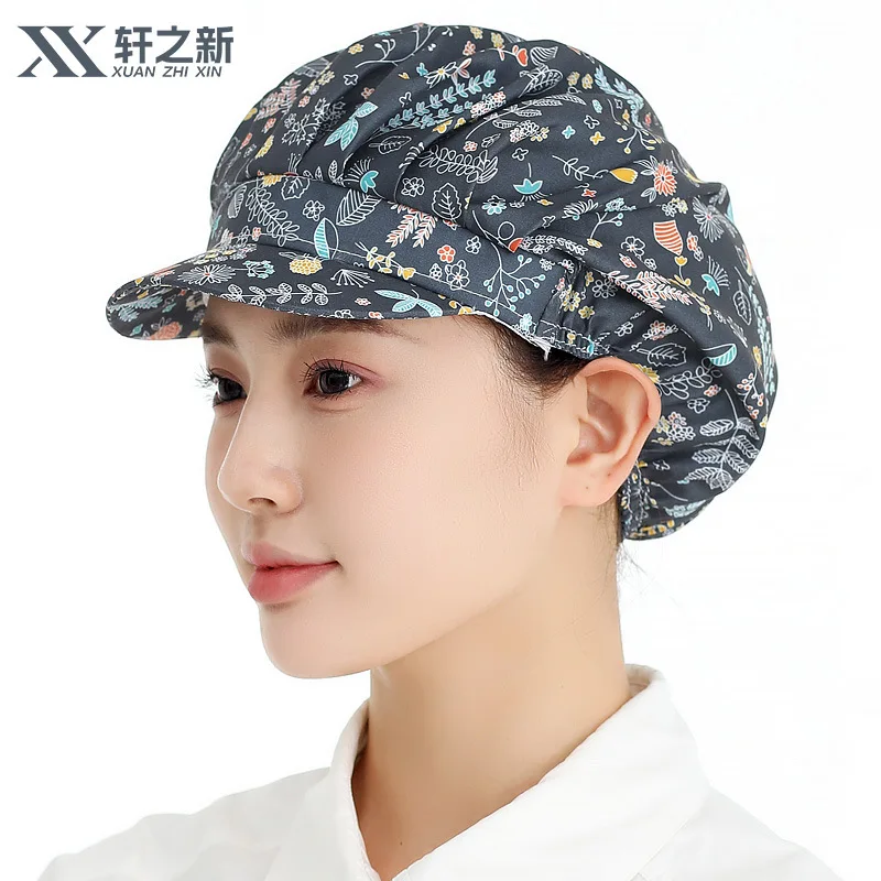 Damen-Kochmütze für sterben Küche, ölbeständig, rauchfrei, zum Kochen, kochendes Öl, spritzwassergeschützt, Heimarbeitskappe, Fabrik-Staubschutz