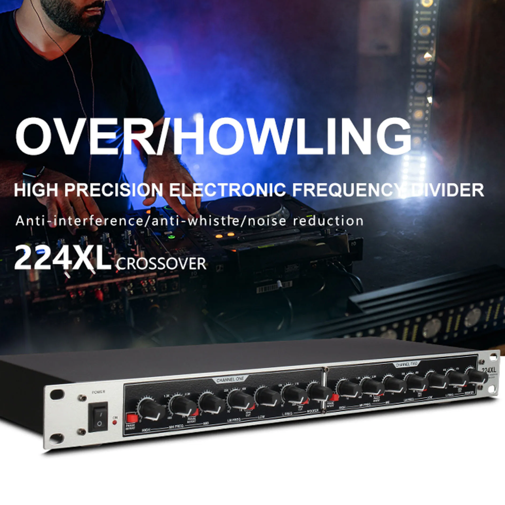 dbx 224xl dbx224 4-way electronic crossover white Ultra low bass stage bar performance audio