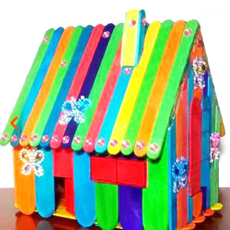 200pcs/lot Wood Popsicle Stick Disposable Handmade Ice Cream Stick DIY Material 964C