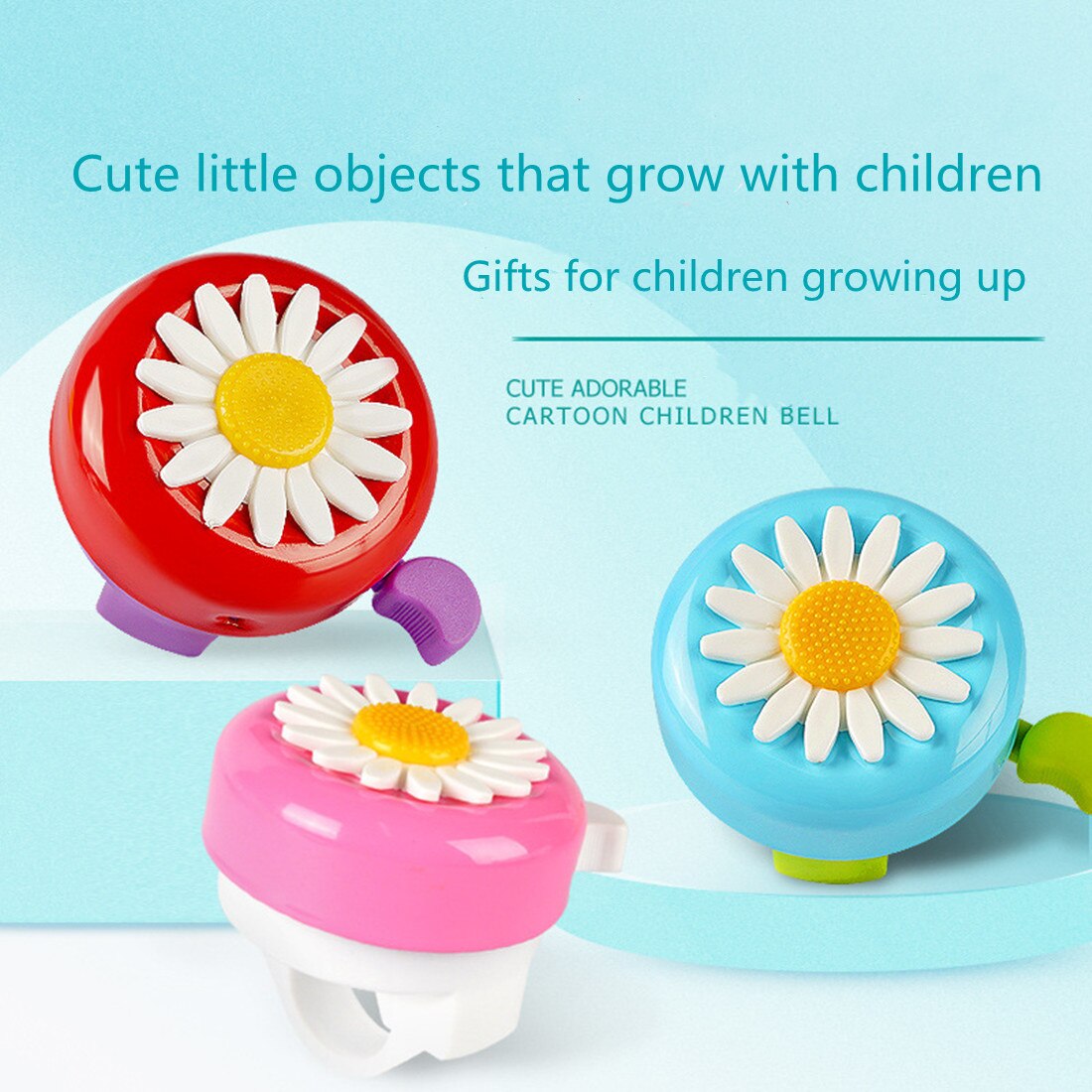 Cyrusher Bicycle Bell Cartoon Super Loud Little Daisy Bell Children's Balance Bike Scooter Riding Mountain Bike Horn