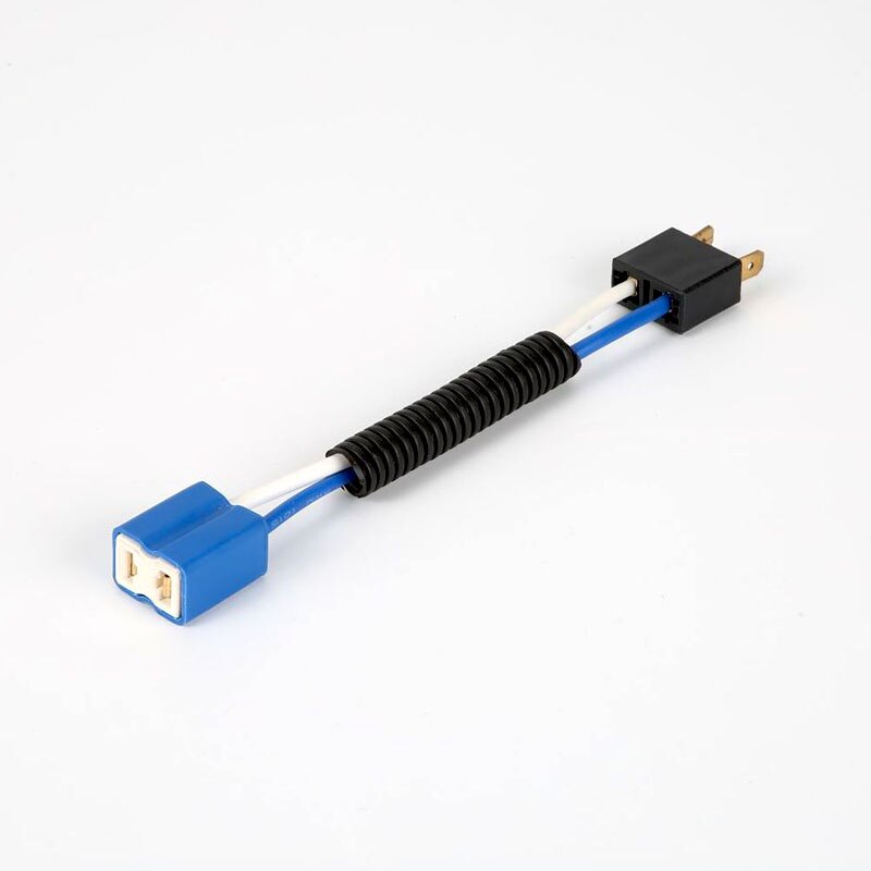 2 pièces universel H1 H7 H4 mâle femelle prise connecteur convient voiture moto ampoule lampes en céramique prise: H7 Straight