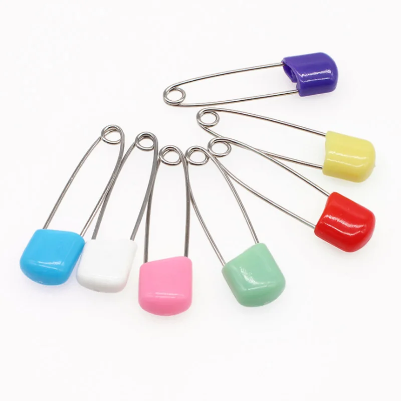 10/20Pcs Plastic Hoofd Veiligheidsspelden 4/5.5Cm Diy Naald Pins Veiligheid Locking Baby Doek Luier Nappy Pins Gespen Naaibenodigdheden