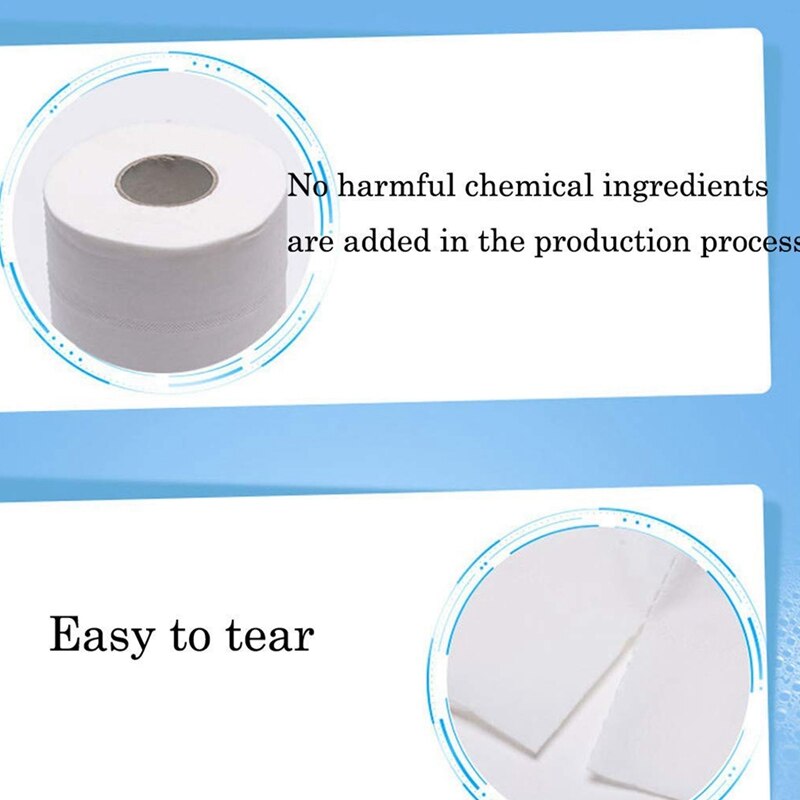 10 Rolls Toilet Paper 3-Ply Embossed Roll Tissue 110G/Roll Soft Rolls Commercial Standard Rolls