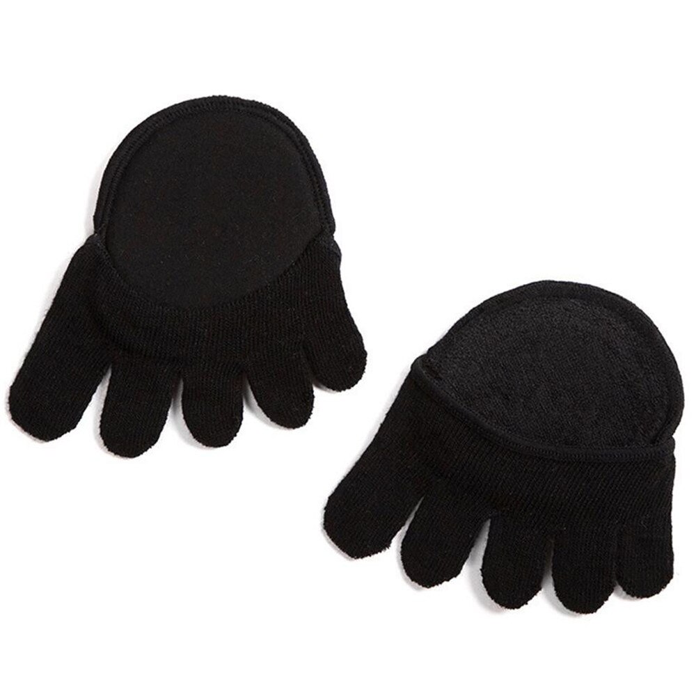 Calcetines de tacón alto para mujer, plantilla con puntera a prueba de dolor, media palma gruesa, ropa Invisible, medias a la mitad, barco/Calcetines de corte bajo: 4