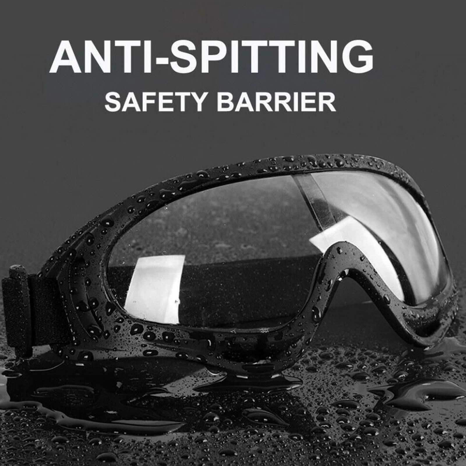 Protective Anti-Fog Safety Goggles Wide- Adjustable Lightweight Eyewear
