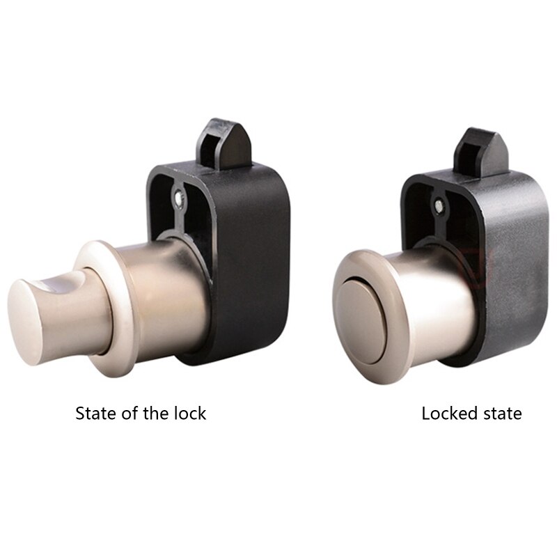 Meubels Hardware Mini Push Lock Knop Vangst Lock Kast Deurknop Camper Caravan Rv Kast Lade Push Klink