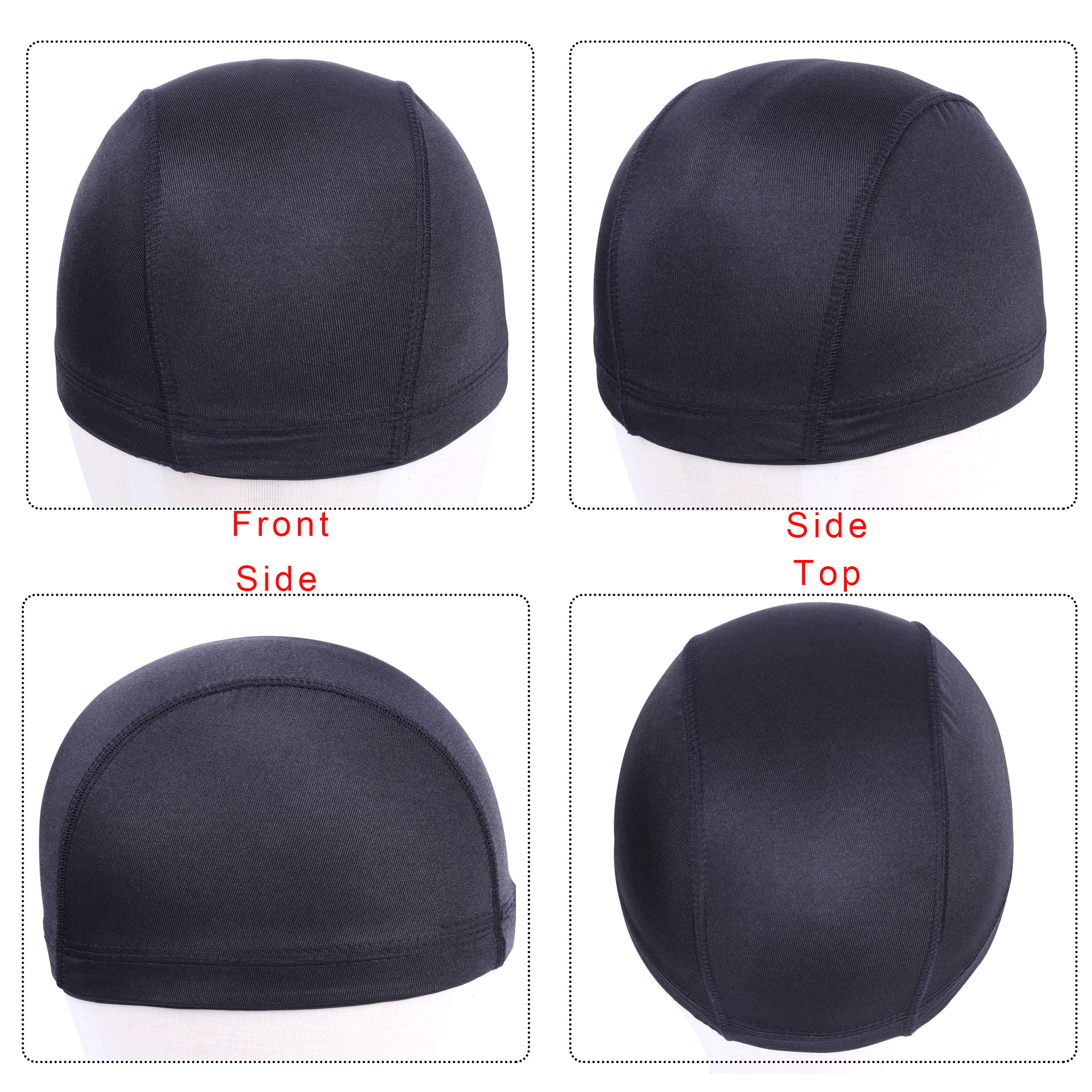 3 uds sin costuras de red para el cabello Peluca de peluca barata tapas para hacer pelucas Red de Spandex elástico Peluca de domo tapa