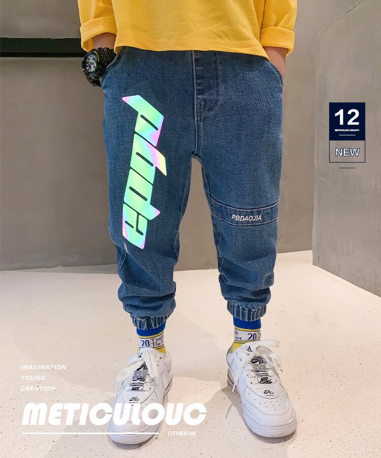 Kids Pants Girls Toddler Boys Jeans Trousers Children Jeans for Boys Jeans Kids Boy Casual Denim Pants Kids Clothing 4-14Y: 6T-130