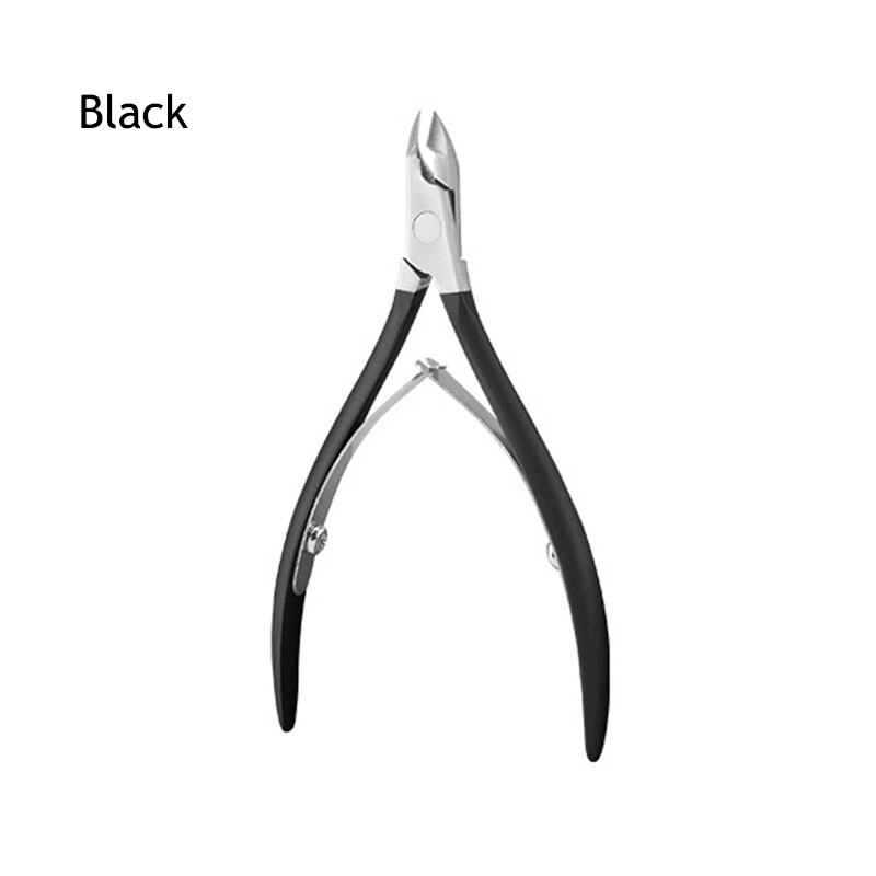 Meisha-Tijeras para uñas, cortador de cutículas, removedor de piel muerta, recorte de manicura, herramientas de arte E0001A de uñas, 1 pieza: E0001A-01-Black