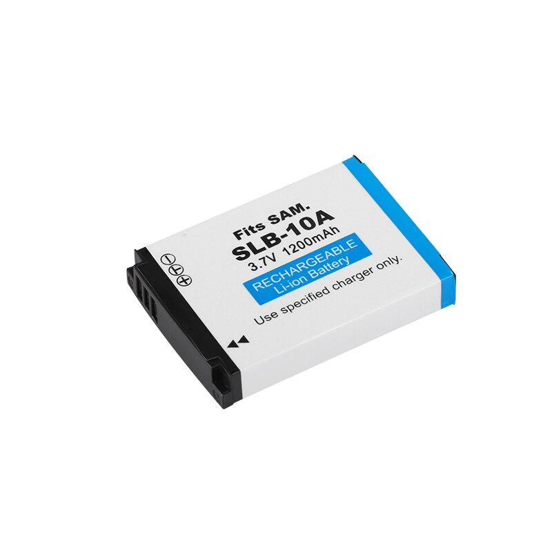 Batterie de caméra SLB-10A SLB 10A, 1200mAh, pour Samsung PL50 60 65 P800 SL820 WB500 WB550 HZ10W IT100 L100 L110 L200 L210