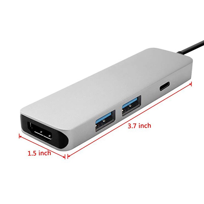 adapter kompatybilny z USB C na HDMI kabel 4K 30Hz typ C na HDMI dla MacBook Samsung S10 Huawei kumpel P20 zawodowiec USB-C rodzaj-c adapter