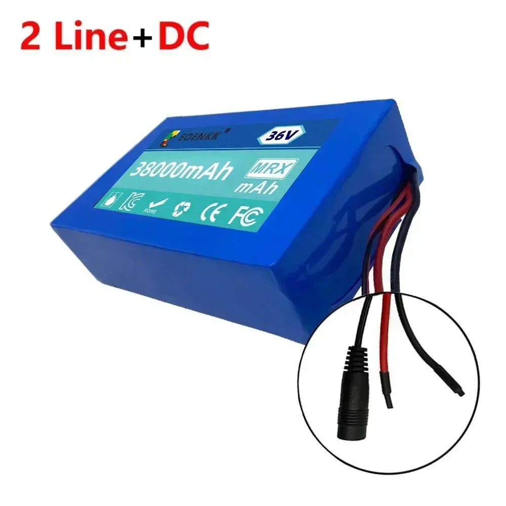 36V 38Ah electric Battery 38Ah 10S2P 18650 Lithium Battery Pack 550W 38000mAh 42V City Coco Cooter Vehicle Battery with BMS: PURPLE